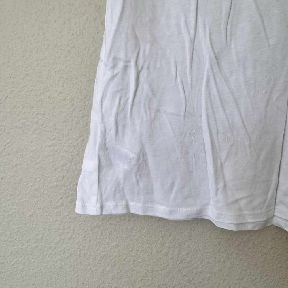 Ann Taylor LOFT Smocked Sleeve Top Size Small White Color NWT Short Sleeve - Picture 4 of 8